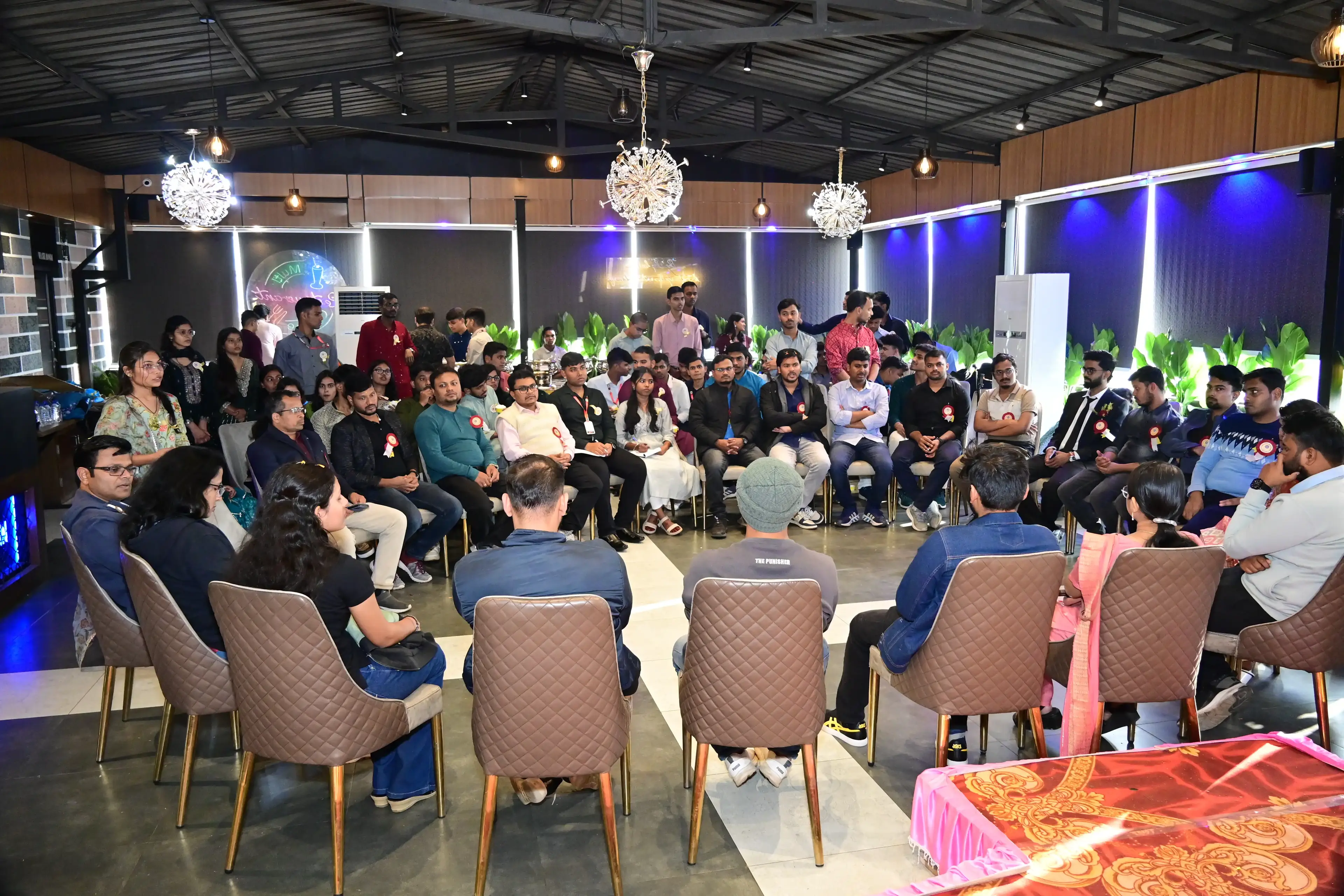 Tech community collaborating